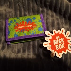 Nickelodeon Blue and Green Splatter Wallet